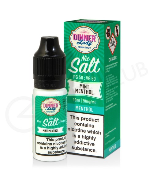 Mint Menthol Nic Salt E-Liquid by Dinner Lady