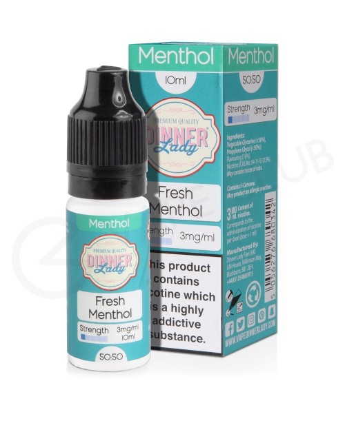 Fresh Menthol E-Liquid by Dinner Lady 50/50