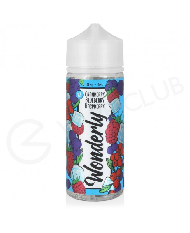 Cranberry Blueberry Raspberry Ice Shortfill E-Liquid by Wonderly 100ml