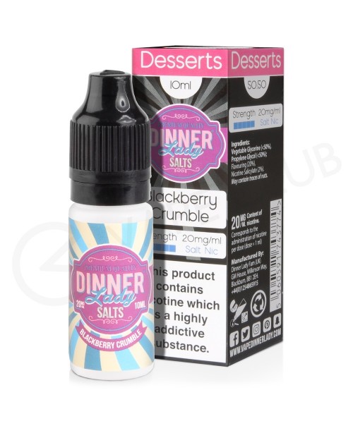 Blackberry Crumble Nic Salt E-Liquid by Dinner Lad...