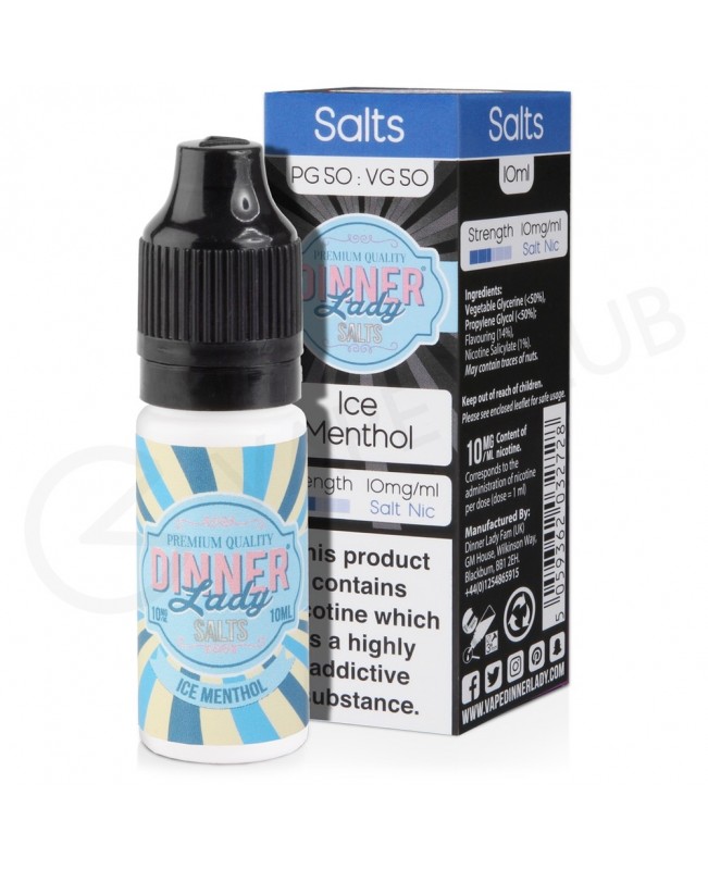 Ice Menthol Nic Salt E-Liquid by Dinner Lady