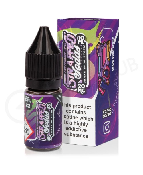 Grape Soda Storm Nic Salt E-Liquid by Strapped Sod...