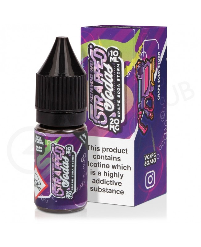 Grape Soda Storm Nic Salt E-Liquid by Strapped Soda