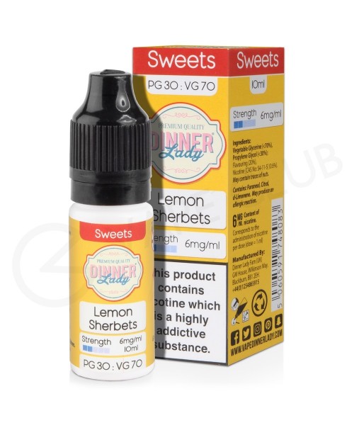 Lemon Sherbets E-Liquid by Dinner Lady 70/30