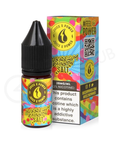 Bubblegum Rainbow Nic Salt E-Liquid by Juice N Pow...