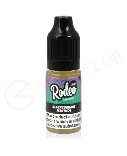 Blackcurrant Menthol E-Liquid by Rodeo Mini