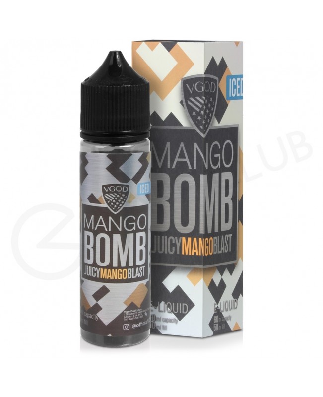 Mango Bomb Iced Shortfill E-Liquid by VGOD Bomb Line 50ml