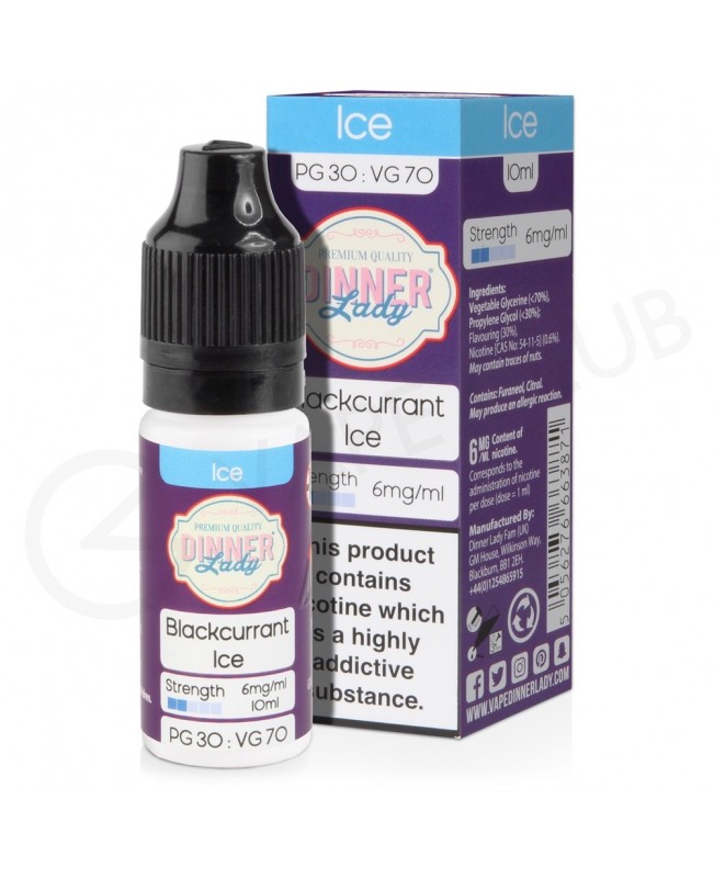 Blackcurrant Ice E-Liquid by Dinner Lady 70/30