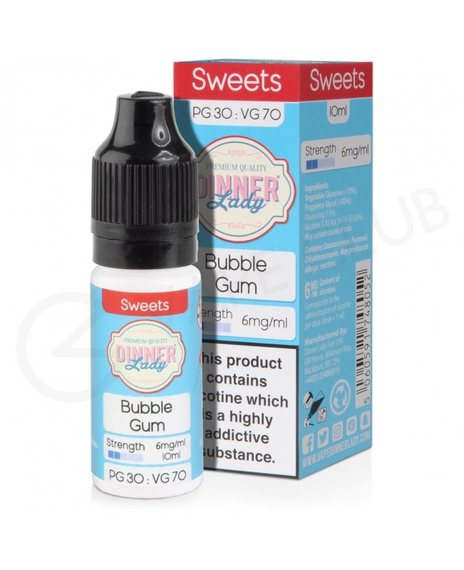 Bubblegum E-Liquid by Dinner Lady 70/30