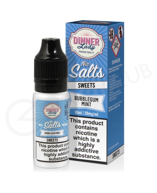 Bubblegum Mint Nic Salt E-Liquid by Dinner Lady