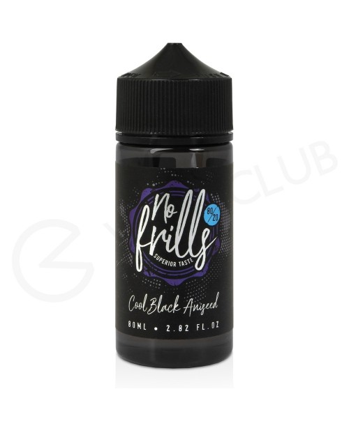 Cool Black Aniseed Shortfill E-Liquid by No Frills...