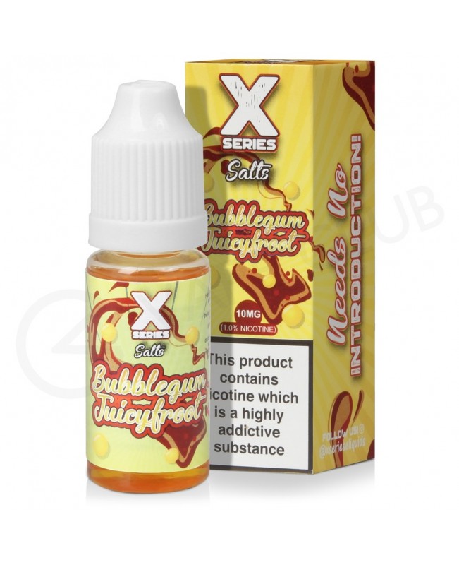 Bubblegum Juicyfroot Nic Salt E-Liquid by X Series