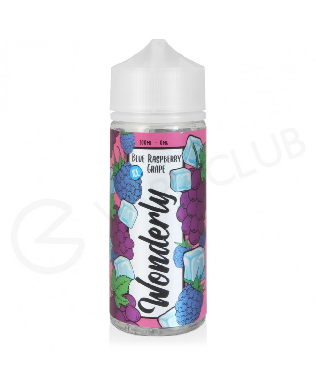 Blue Raspberry & Grape Ice Shortfill E-Liquid by Wonderly 100ml