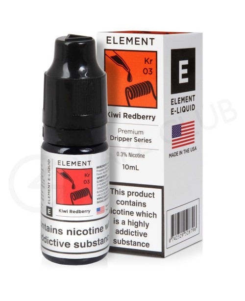 Kiwi Redberry Dripper E-Liquid by Element