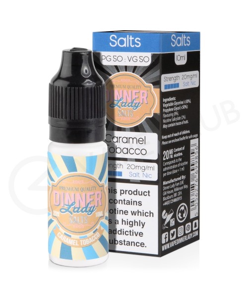 Caramel Tobacco Nic Salt E-Liquid by Dinner Lady