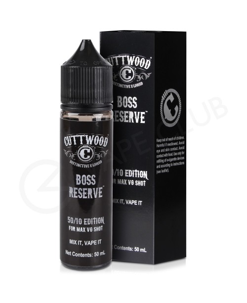 Boss Reserve Shortfill E-Liquid by Cuttwood 50ml