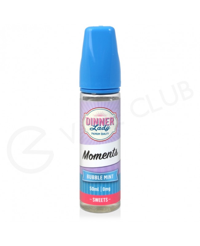 Bubble Mint Shortfill E-Liquid  by Dinner Lady Moments 50ml