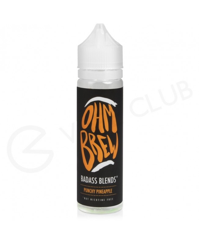 Punchy Pineapple Shortfill E-liquid by Ohm Brew Badass Blends 50ml