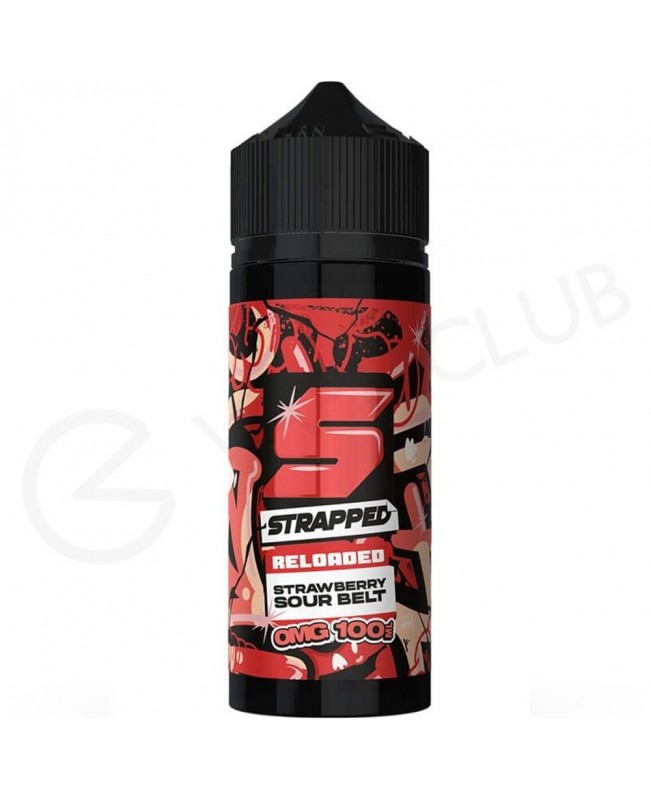 Strawberry Sour Belt E-Liquid by Strapped Reloaded Shortfill 100ml