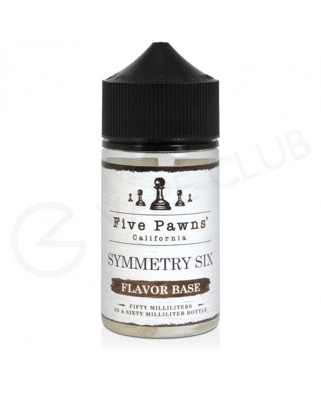 Symmetry Six Flavour Base Shortfill E-Liquid by Five Pawns 50ml