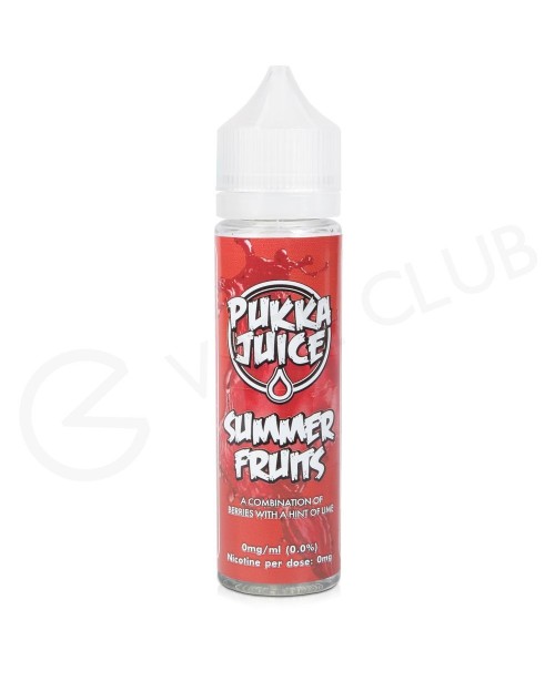 Summer Fruits Shortfill E-Liquid by Pukka Juice 50...