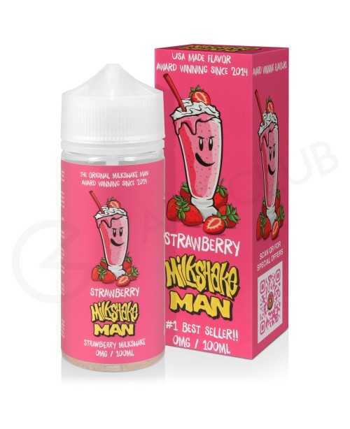 Strawberry Shortfill E-Liquid by Milkshake Man 100...