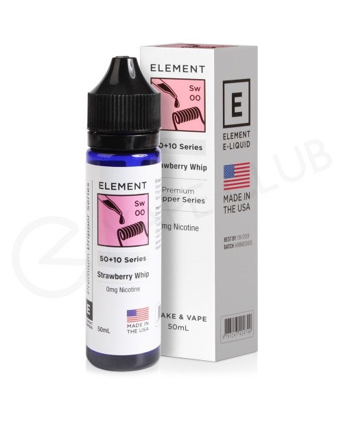 Strawberry Whip Dripper Shortfill E-Liquid by Elem...