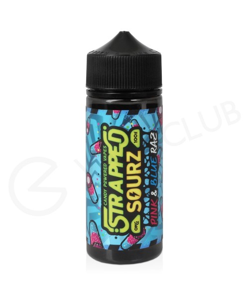 Pink & Blue Raz Shortfill E-Liquid by Strapped...