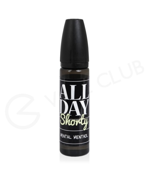 Mental Menthol Shortfill E-Liquid by All Day Short...