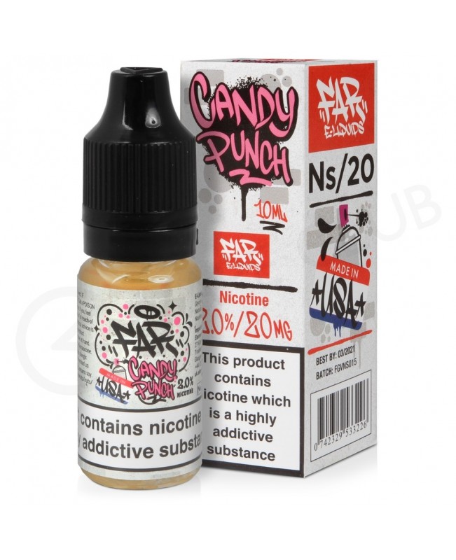 NS20, NS10 & NS5 Candy Punch Nic Salt E-Liquid by FAR