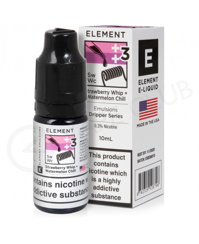 Strawberry Whip & Watermelon Chill E-Liquid by Element Emulsions