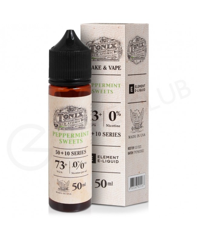 Peppermint Sweets Shortfill E-Liquid by Tonix 50ml