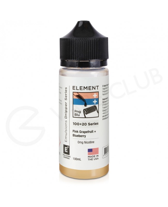 Pink Grapefruit & Blueberry Shortfill E-Liquid by Element Emulsions 100ml