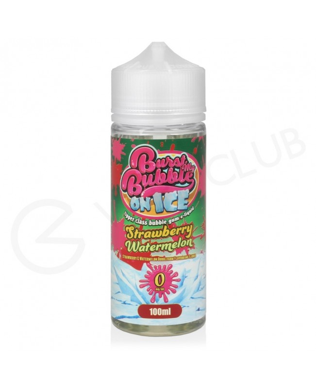 Strawberry Watermelon Shortfill E-Liquid by Burst My Bubble On Ice 100ml