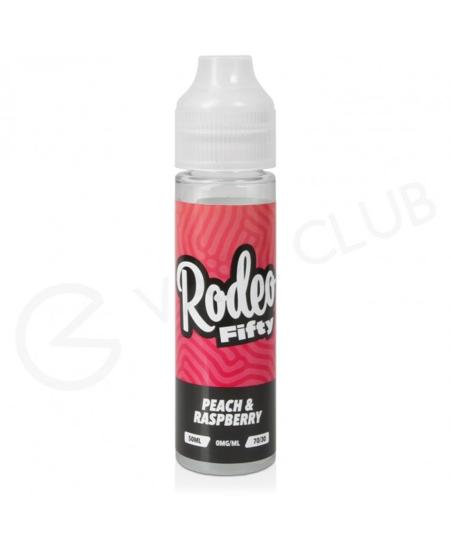 Peach & Raspberry Shortfill E-Liquid by Rodeo Fifty 50ml