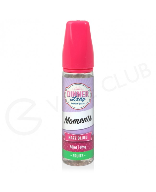 Razz Blues Shortfill E-Liquid by Dinner Lady Moments 50ml