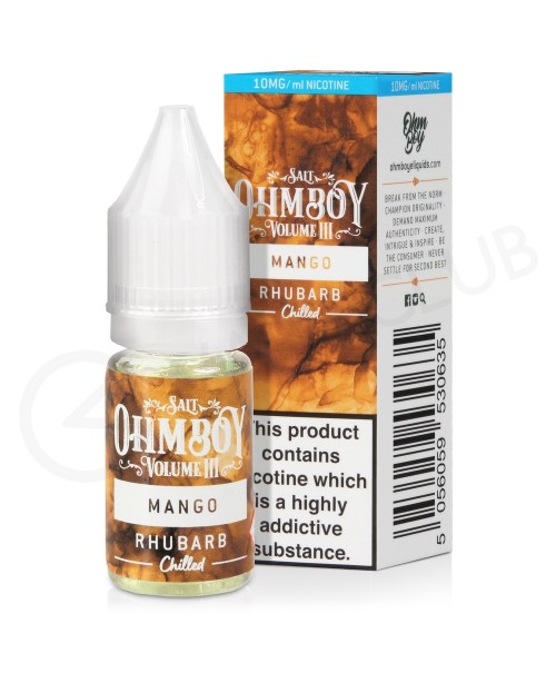 Mango Rhubarb Nic Salt E-Liquid by Ohm Boy Volume ...