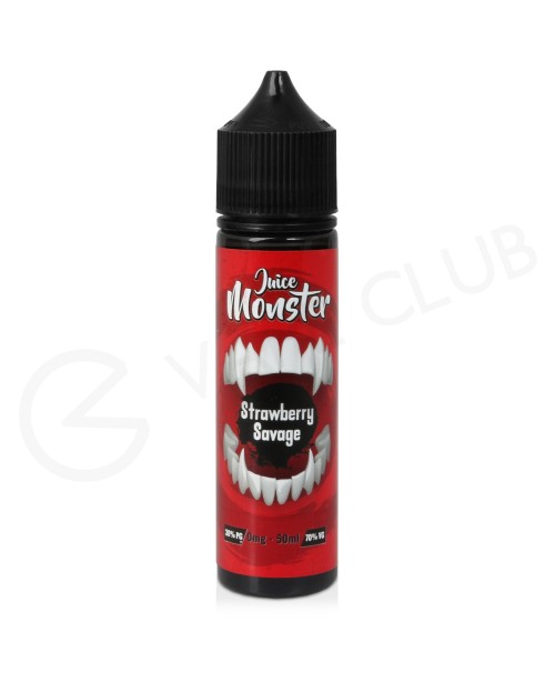 Strawberry Savage Shortfill E-Liquid by Juice Mons...