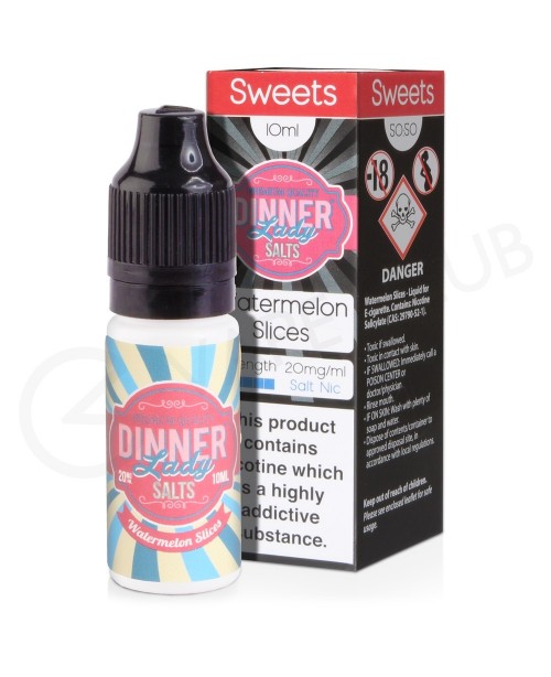 Watermelon Slices Nic Salt E-Liquid by Dinner Lady