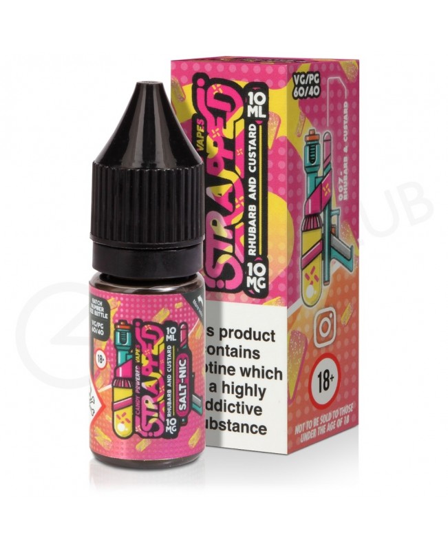 Rhubarb & Custard Nic Salt E-Liquid by Strapped