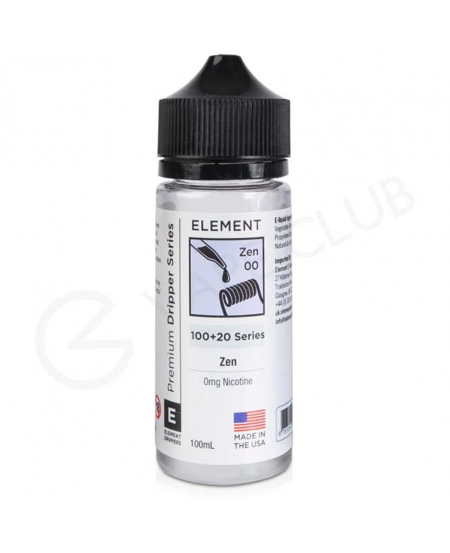 Zen Dripper Shortfill E-liquid by Element 100ml