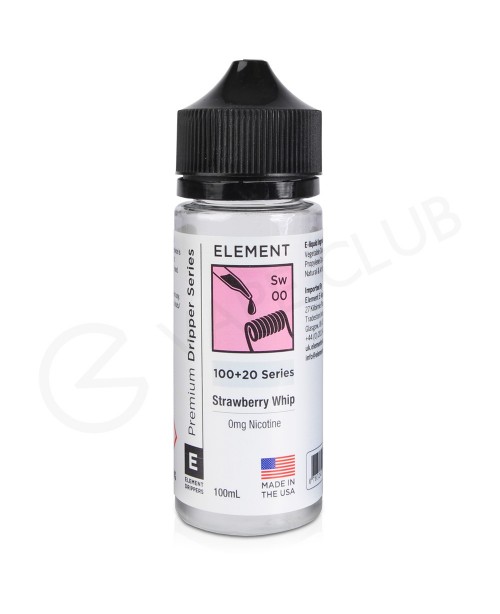 Strawberry Whip Dripper Shortfill E-Liquid by Elem...