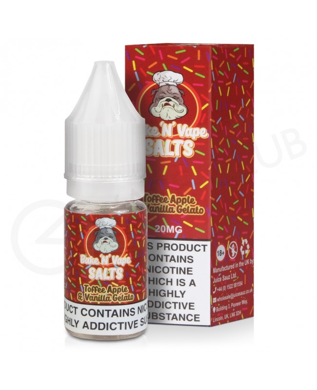 Toffee Apple & Vanilla Gelato Nic Salt E-Liquid by Bake N Vape