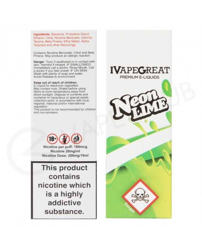 Neon Lime Nic Salt E-Liquid by IVG