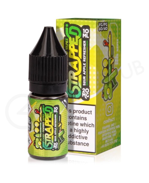 Sour Apple Refresher Nic Salt E-Liquid by Strapped