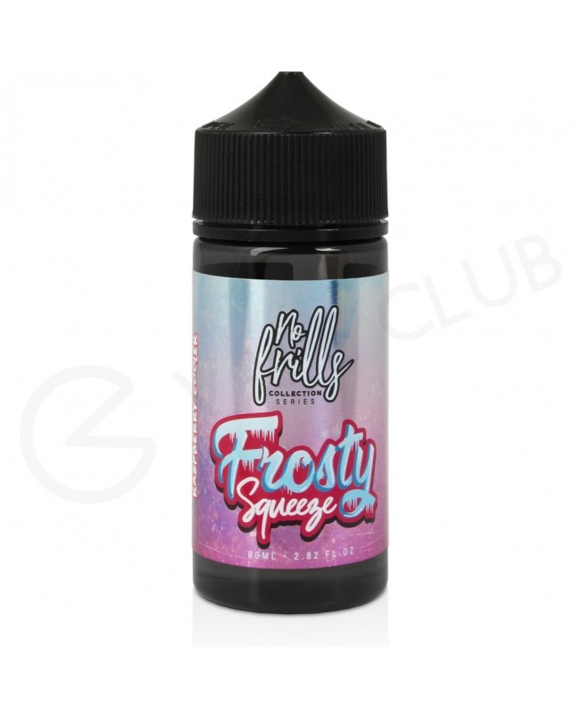 Raspberry Shortfill E-Liquid by No Frills Frosty Squeeze 80ml