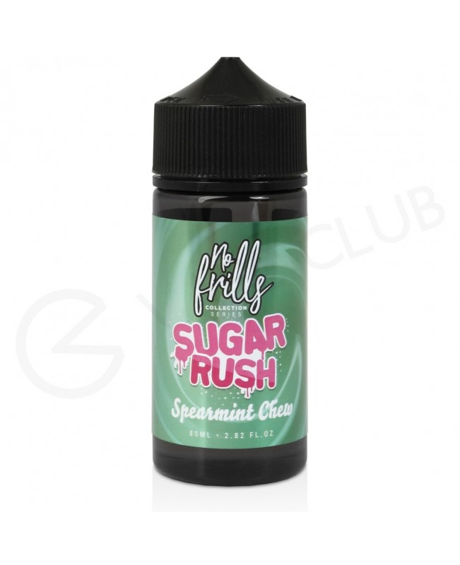 Spearmint Chew Shortfill E-Liquid by No Frills Sugar Rush 80ml