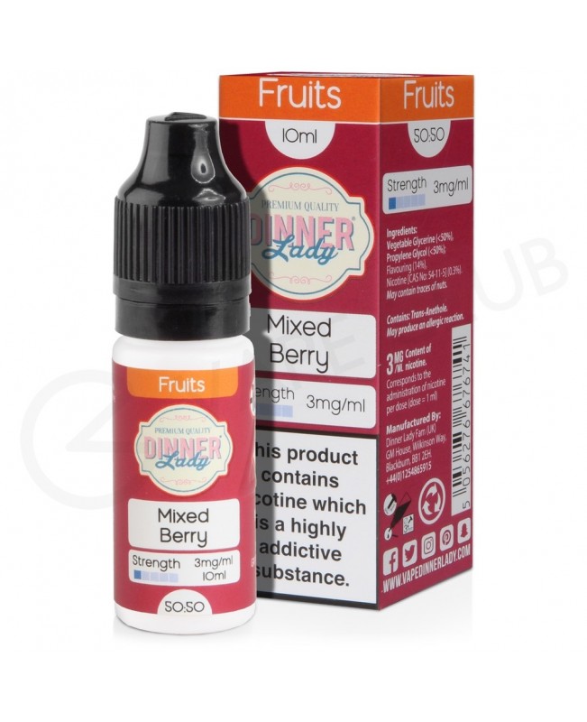 Mixed Berry E-Liquid by Dinner Lady 50/50